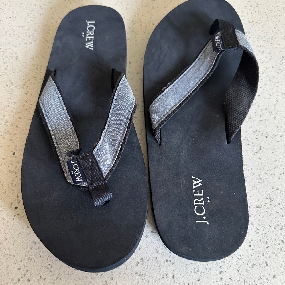 J.Crew Black and Gray Sandals - NWOT